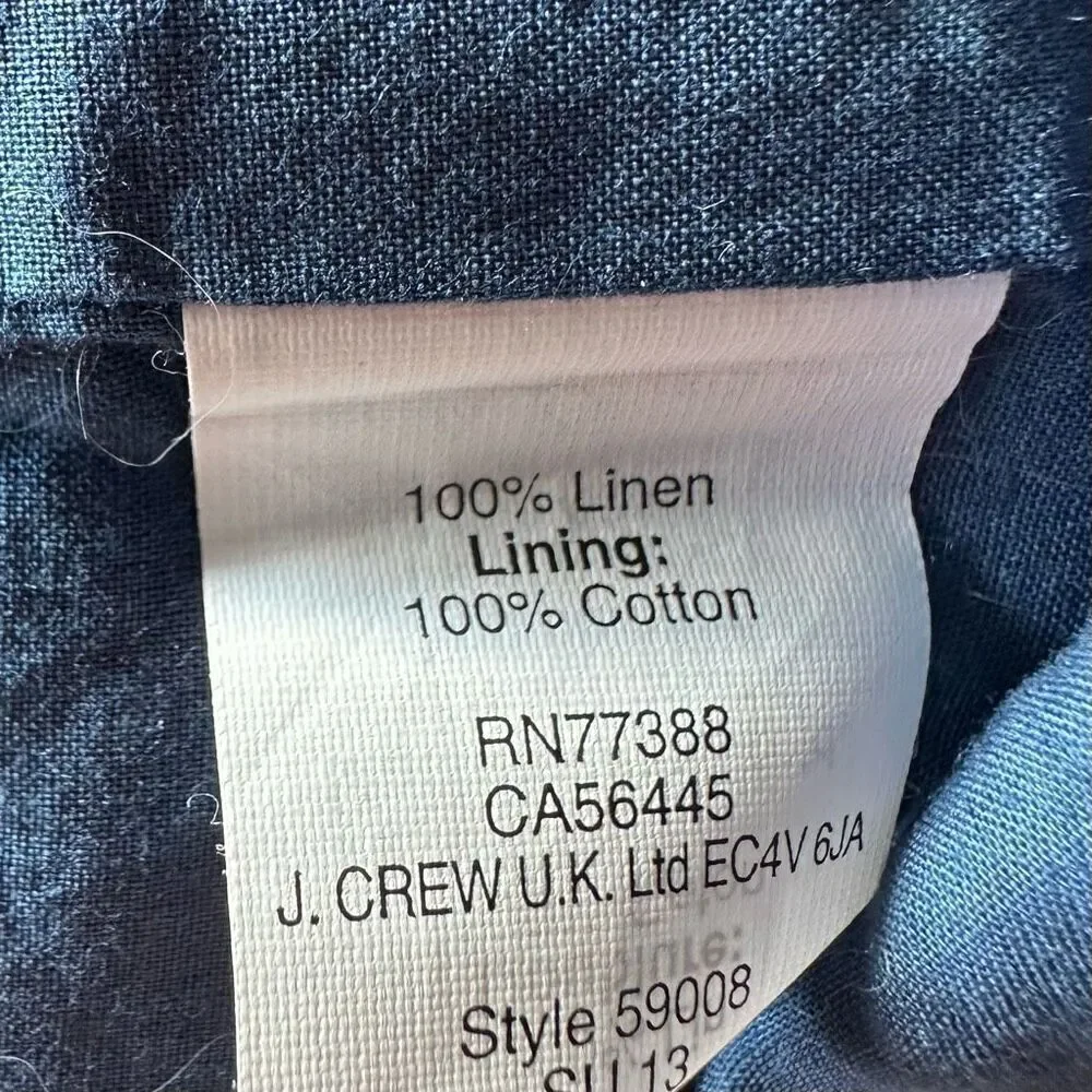 J. Crew Tropical Hawaiian Linen Shorts size 2